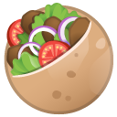 Stuffed Flatbread emoji, Google, Android 2020