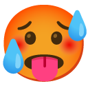 Hot Face emoji, Google, Android 2020