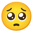 Pleading Face emoji, Google, Android 2020