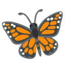 Butterfly emoji, Google, Android 2020