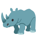 Rhinoceros emoji, Google, Android 2020