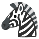 Zebra emoji, Google, Android 2020