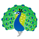 Peacock emoji, Google, Android 2020