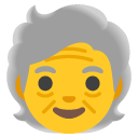 Older Person emoji, Google, Android 2020
