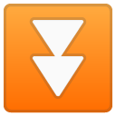 Fast Down Button emoji, Google, Android 2020