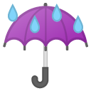 Umbrella with Rain Drops emoji, Google, Android 2020