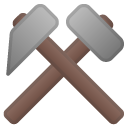 Hammer and Pick emoji, Google, Android 2020