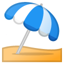 Umbrella On Ground emoji, Google, Android 2020