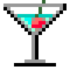 Cocktail Glass emoji, SoftBank, J-Phone