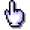 Backhand Index Pointing Up emoji, SoftBank, J-Phone