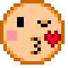 Face Blowing a Kiss emoji, SoftBank, J-Phone