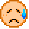 Sad But Relieved Face emoji, SoftBank, J-Phone
