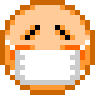 Face with Medical Mask emoji, SoftBank, J-Phone