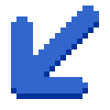 Down-left Arrow emoji, SoftBank, J-Phone