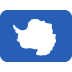Flag: Antarctica emoji, Twitter / X, Twemoji 14