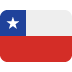 Flag: Chile emoji, Twitter / X, Twemoji 14