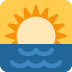 Sunrise emoji, Twitter / X, Twemoji 14