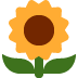 Sunflower emoji, Twitter / X, Twemoji 14