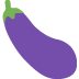 Eggplant emoji, Twitter / X, Twemoji 14