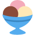 Ice Cream emoji, Twitter / X, Twemoji 14