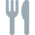 Fork and Knife emoji, Twitter / X, Twemoji 14