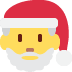 Santa Claus emoji, Twitter / X, Twemoji 14