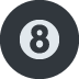Pool 8 Ball emoji, Twitter / X, Twemoji 14