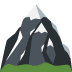 Snow-capped Mountain emoji, Twitter / X, Twemoji 14