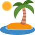 Desert Island emoji, Twitter / X, Twemoji 14