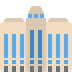 Office Building emoji, Twitter / X, Twemoji 14