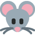 Mouse Face emoji, Twitter / X, Twemoji 14