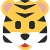 Tiger Face emoji, Twitter / X, Twemoji 14