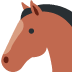 Horse Face emoji, Twitter / X, Twemoji 14