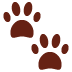 Paw Prints emoji, Twitter / X, Twemoji 14