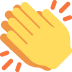 Clapping Hands emoji, Twitter / X, Twemoji 14