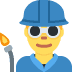 Man Factory Worker emoji, Twitter / X, Twemoji 14