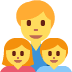 Family Man, Girl, Boy emoji, Twitter / X, Twemoji 14