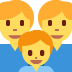 Family Man, Man, Boy emoji, Twitter / X, Twemoji 14