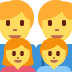 Family Man, Man, Girl, Boy emoji, Twitter / X, Twemoji 14