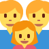 Family Man, Man, Girl emoji, Twitter / X, Twemoji 14