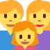 Family Man, Woman, Girl emoji, Twitter / X, Twemoji 14