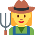 Woman Farmer emoji, Twitter / X, Twemoji 14