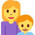 Family Woman, Boy emoji, Twitter / X, Twemoji 14