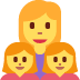 Family Woman, Girl, Girl emoji, Twitter / X, Twemoji 14
