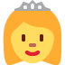 Princess emoji, Twitter / X, Twemoji 14