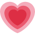 Growing Heart emoji, Twitter / X, Twemoji 14