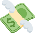 Money with Wings emoji, Twitter / X, Twemoji 14