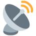 Satellite Antenna emoji, Twitter / X, Twemoji 14