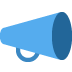 Megaphone emoji, Twitter / X, Twemoji 14