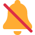 Bell With Slash emoji, Twitter / X, Twemoji 14